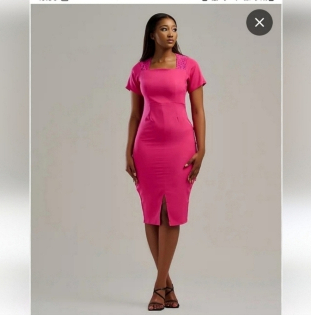 Nwt Liz Claiborne size 6 hot pink dress